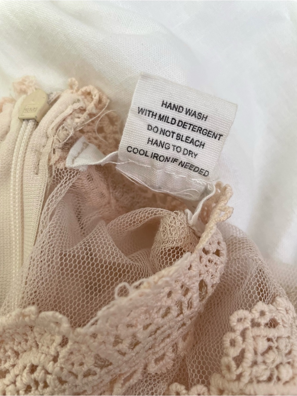 Romantic Victorian Sheer Ruffle Lace Pale Pink Whimsy Cute Goth Blouse - Picture 4 of 4